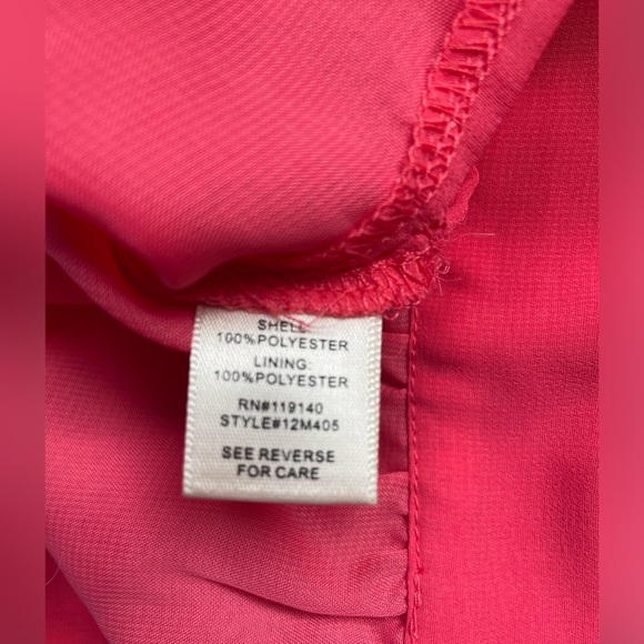 NWOT Double Zero Chiffon Babaloo Pleated Wrap Crop Open Back Blouse, Medium - Picture 5 of 7